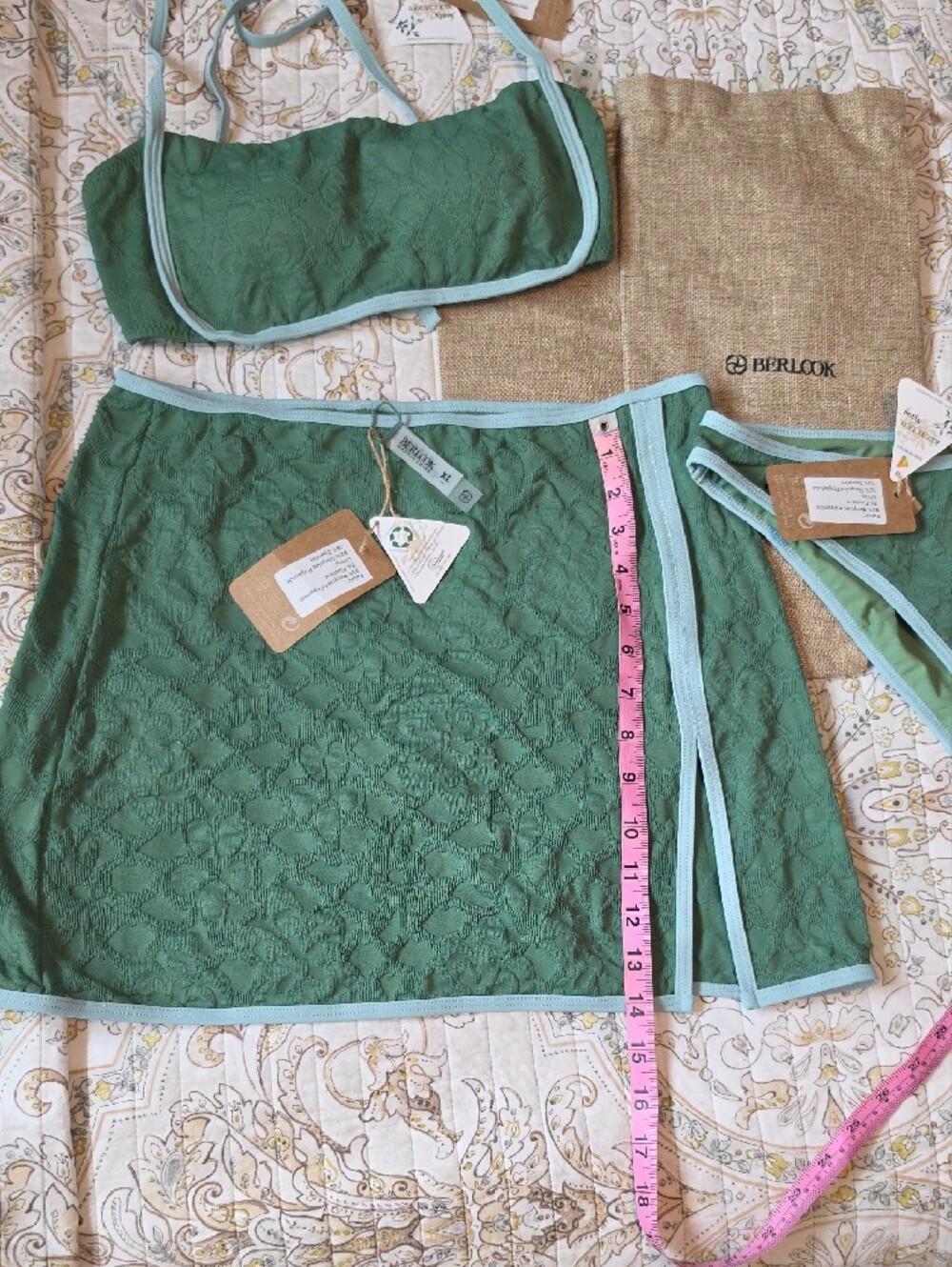 Dark Green Full Coverage Bikini Bottoms-only - Picture 12 of 14